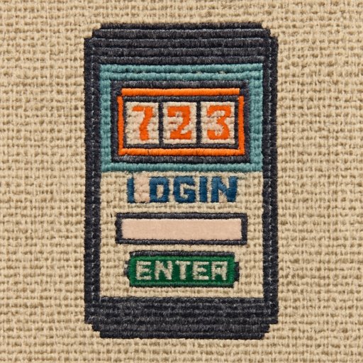 777ja Phone display with login box